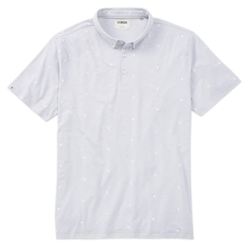 Linksoul Brushstroke Print Anza Golf Polo