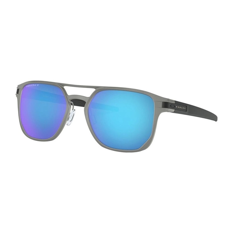 Oakley Latch Alpha Sunglasses – Matte Light Gunmetal/Prizm Sapphire Polarized