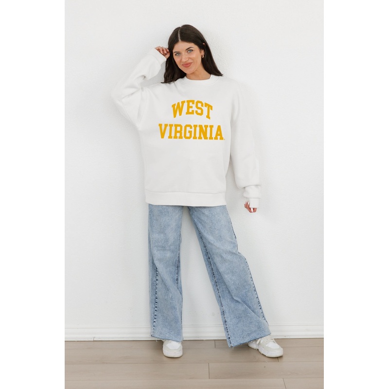 WEST VIRGINIA MOUNTAINEERS All-Star Style Fleece Pullover By Madi Prewett Troutt