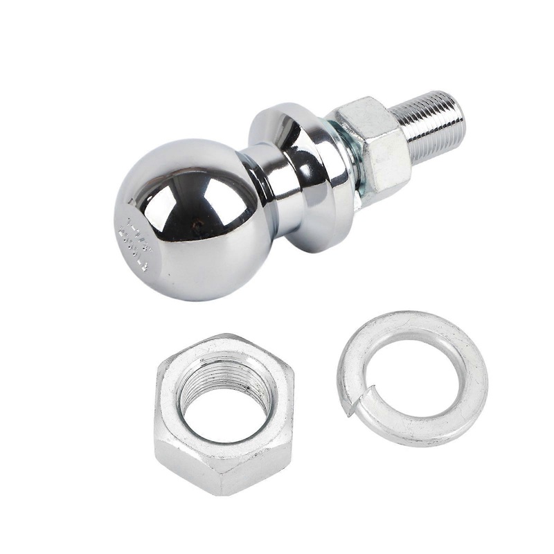 1?7/8in Diameter Chrome Hex Nut Hitch Ball for ATV UTV Lawn Tractor 5/8×1?3/4in Shank 2000 LBS
