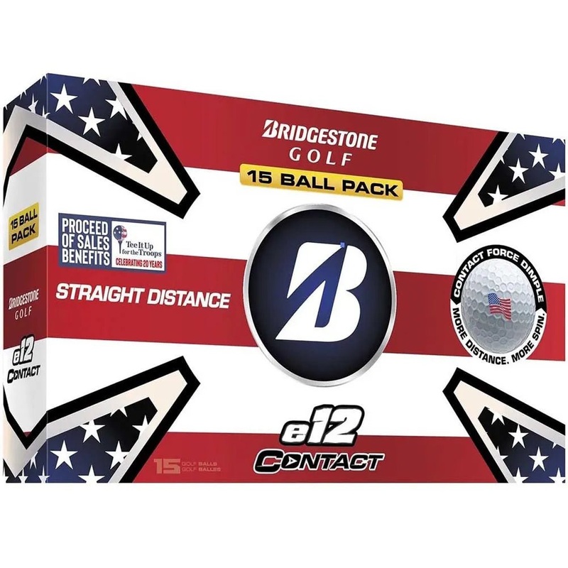 Bridgestone e12 Contact Patriot Golf Balls – 15 Pack