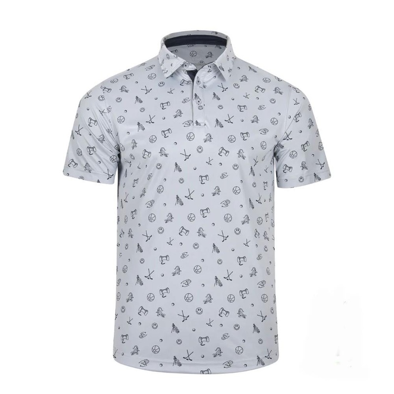 Swannies Chubbs Polo|White Gray|Fog Navy|Small|Medium|Large|X-Large|XX-Large|XXX-Large