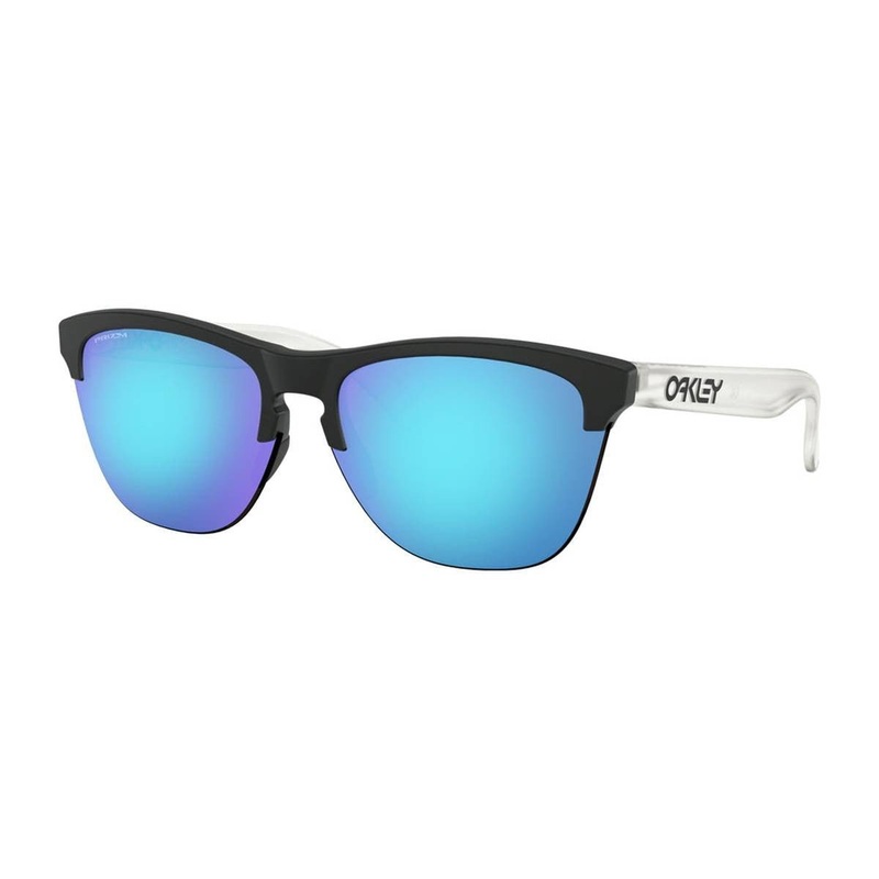 Oakley Frogskins Lite Sunglasses – Matte Black Clear/Prizm Sapphire