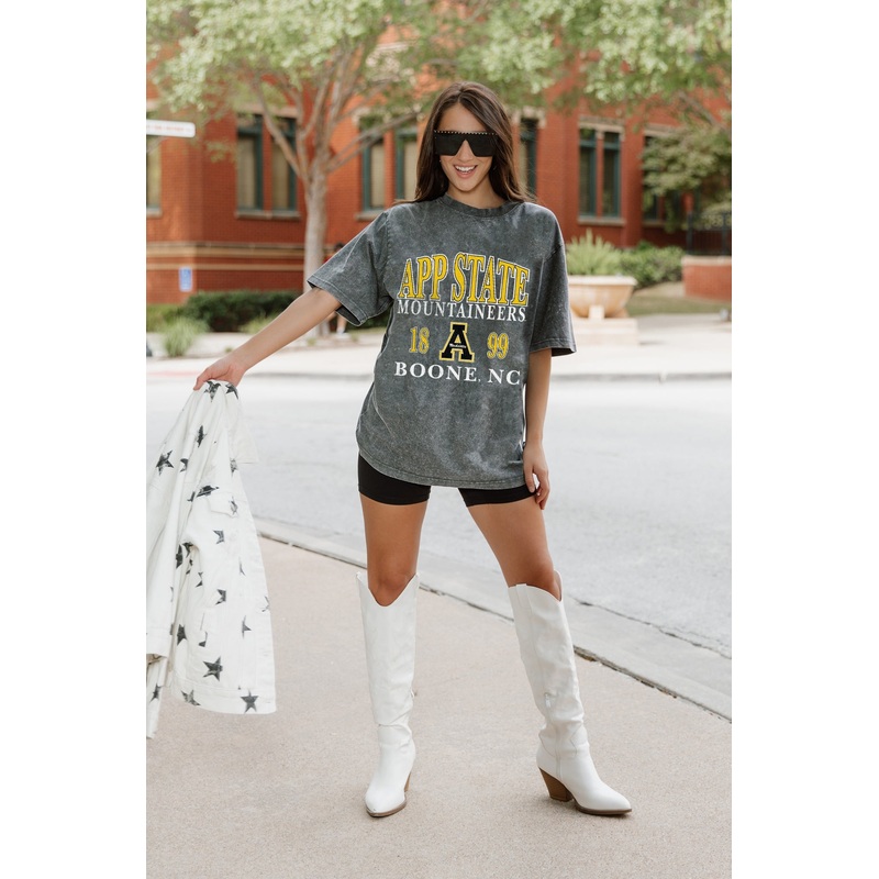 APPALACHIAN STATE MOUNTAINEERS THROWBACK OVERSIZED CREWNECK TEE