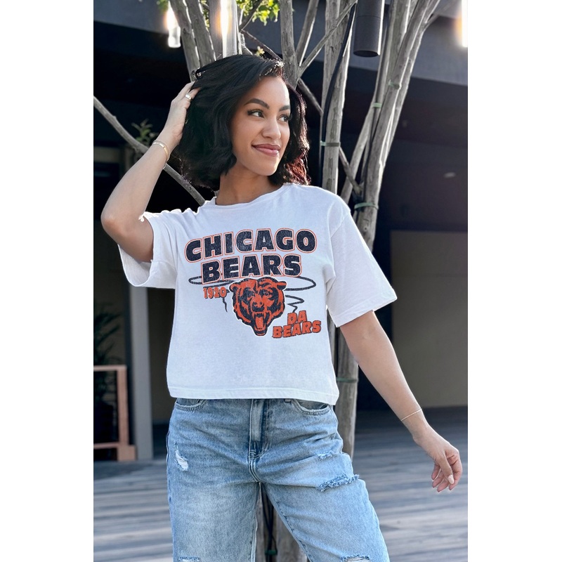 CHICAGO BEARS Gameday Goals Boxy-Fit Crop