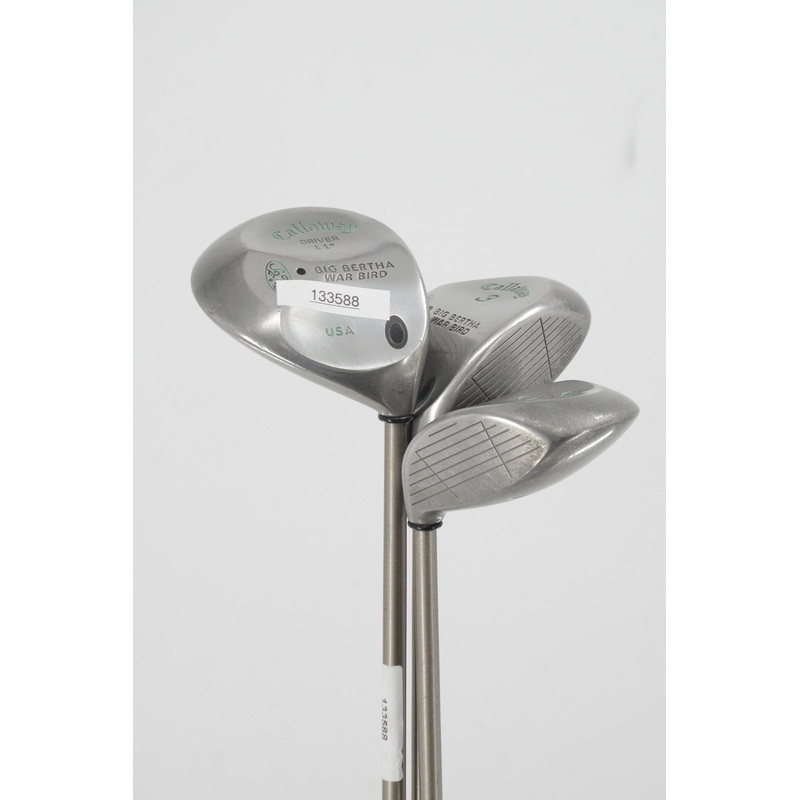 Women’s Callaway Big Bertha War Bird D, 3W, 5W Wood Set W Flex