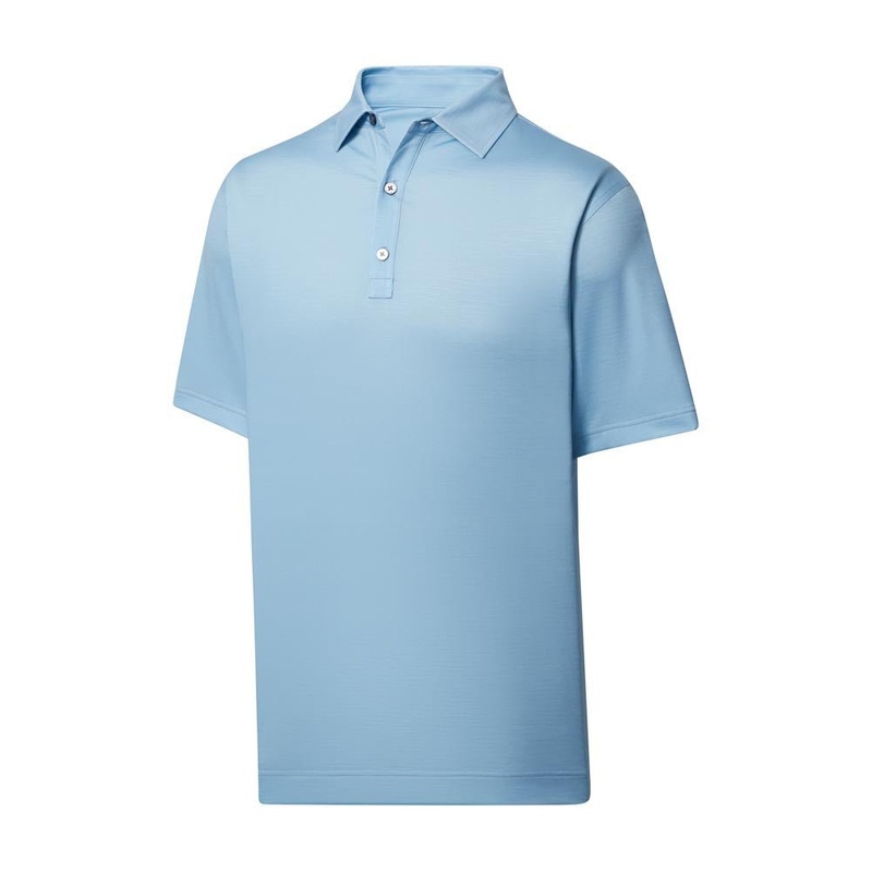 FootJoy Slub Yarn Solid Self Collar Golf Polo