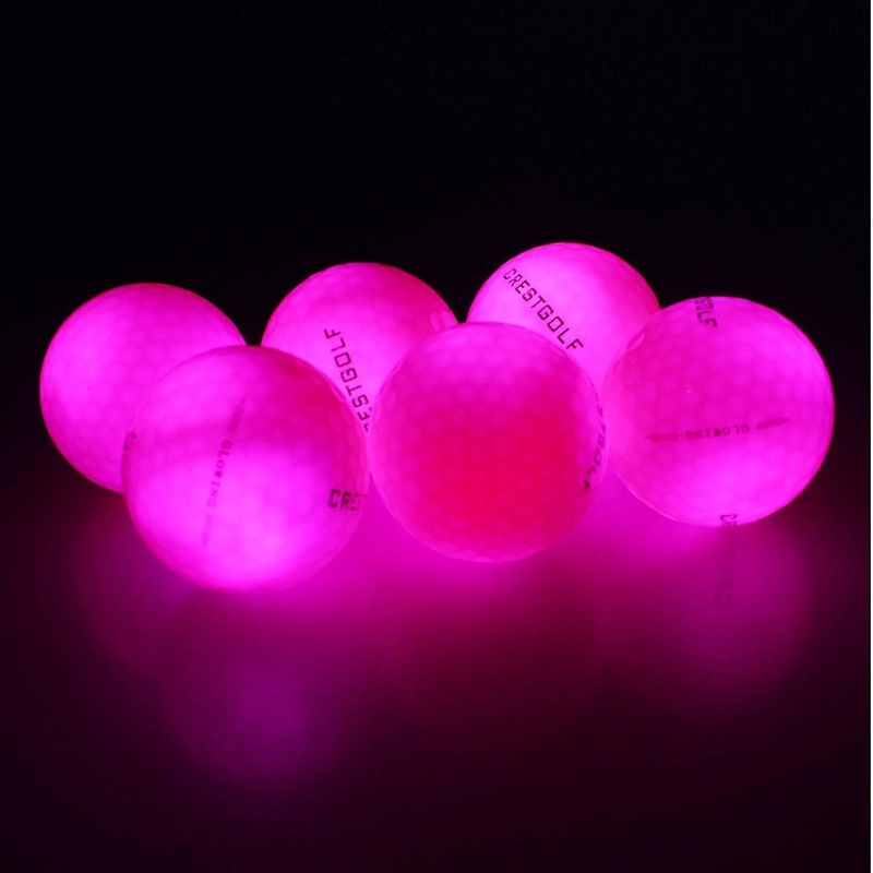 Pink golf balls Night Training High Hardness Material For Golf Practice Balls