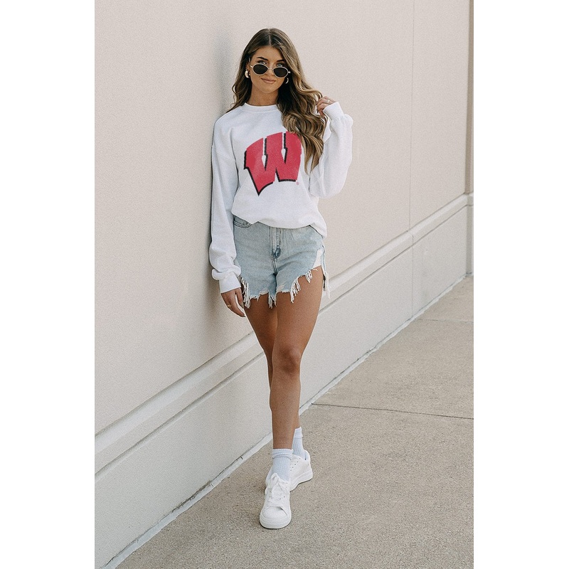 WISCONSIN BADGERS It’s Gameday Crew Fleece By Madi Prewett Troutt