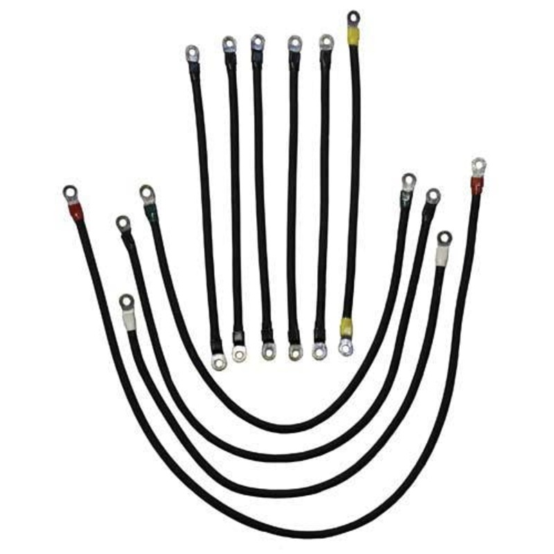 2000-Up Club Car DS IQ – 600-Amp 4-Gauge Weld Cable Set