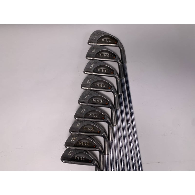 Ping Karsten III Iron Set 3-PW+SW Orange Dot 2* Flat Karsten Steel Mens RH