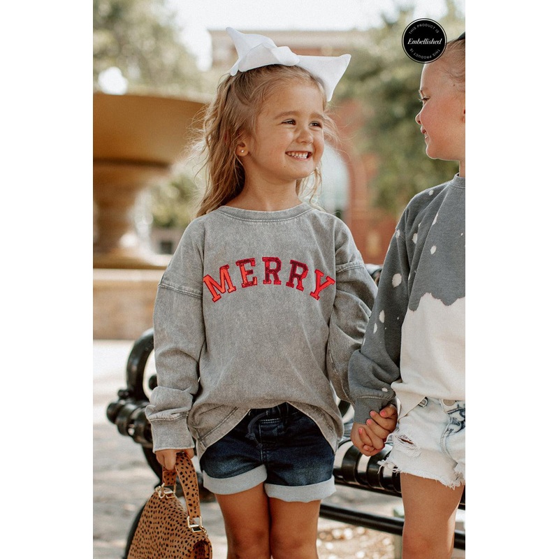 Kid’s Retro Embellished Pullover