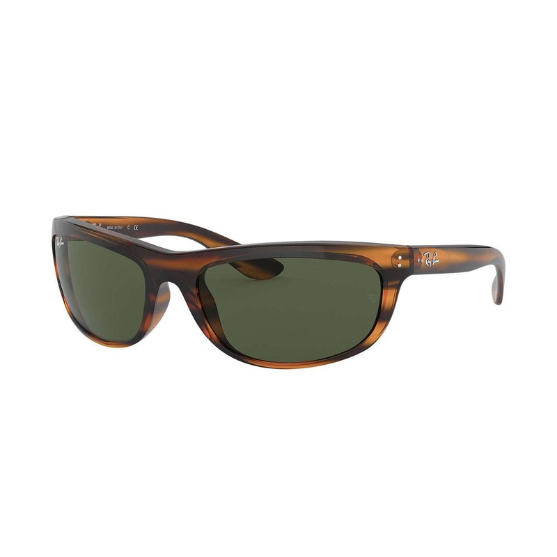Ray-Ban Balorama – Striped Brown/Green Classic G-15
