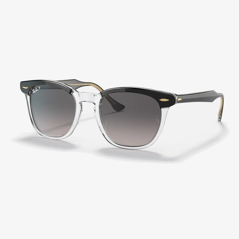 Ray-Ban Hawkeye – Transparent Black/Grey Gradient Polarized