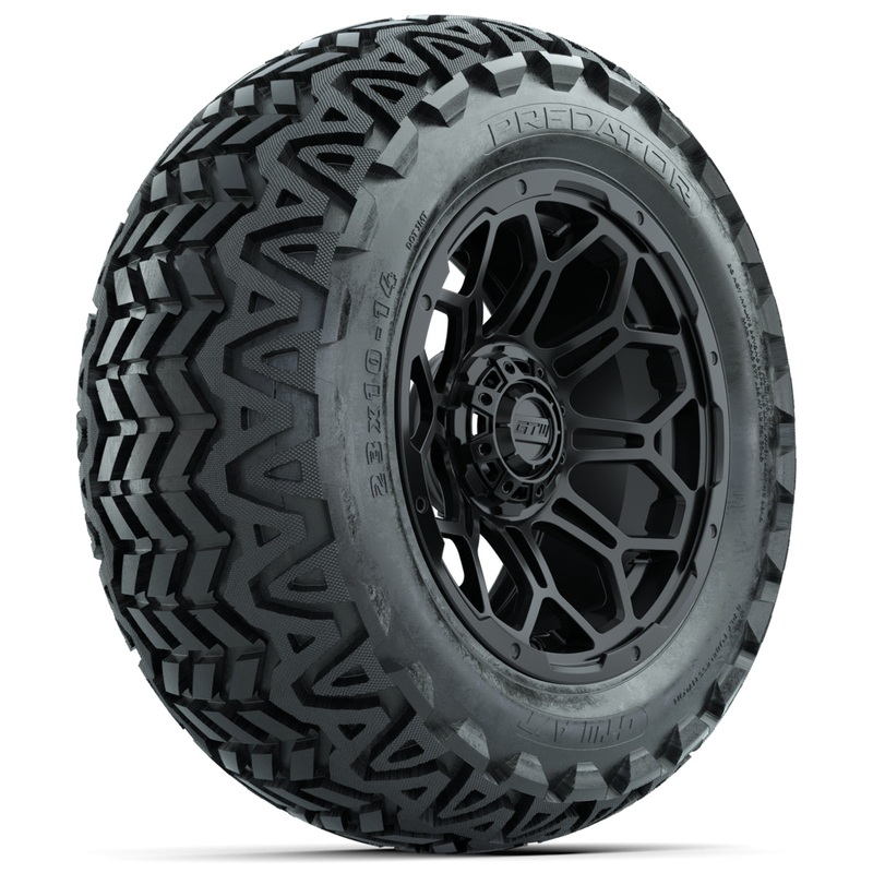 Set of (4) 14 in GTW Bravo Wheels with 23×10-14 GTW Predator All-Terrain Tires PN# A19-425