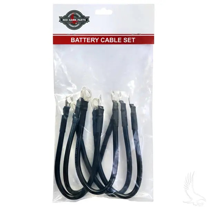 Battery Cable SET, Includes (5) 12 6 gauge, Club Car 36V 81+, Yamaha G2/G8/G9 36V 85-94