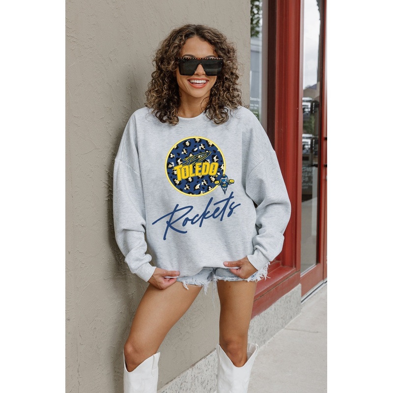 TOLEDO ROCKETS Going Wild Fleece Drop-Shoulder Pullover