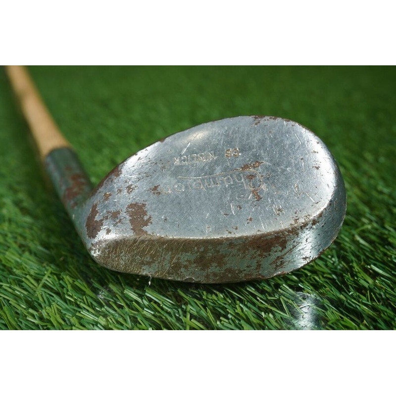 CHAMPION CHAMBION C6 NIBLICK IRON 35.5 HICKORY SHAFTED GOLF CLUB ANTIQUE