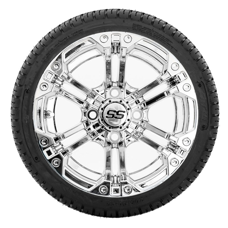 12 GTW Specter Chrome Wheels with 18 Fusion Street Tires  Set of 4 PN# A19-349
