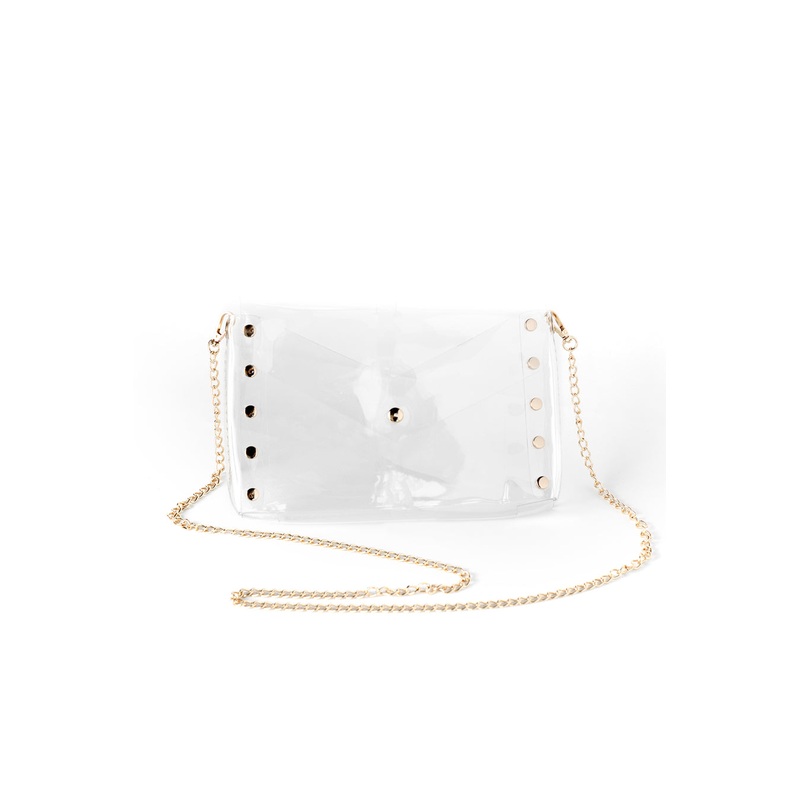 ADMIT ONE CLEAR CROSSBODY AND CLUTCH BAG