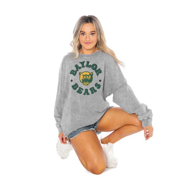 BAYLOR BEARS Playing Around Faded Wash Pullover
