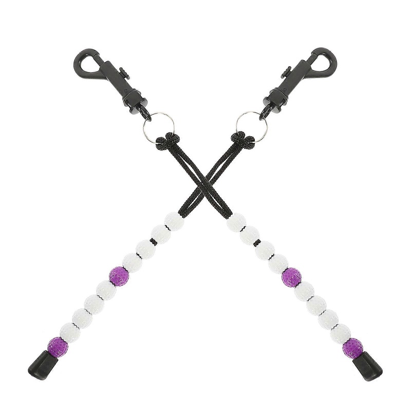Golf Score Counter Wrist Chain 2pcs Durable Plastic Stroke Bead Scoring Device Reusable