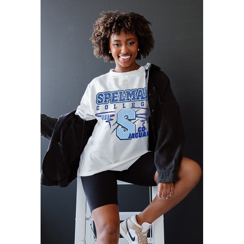 SPELMAN COLLEGE JAGUARS In The Lead Oversized Tee