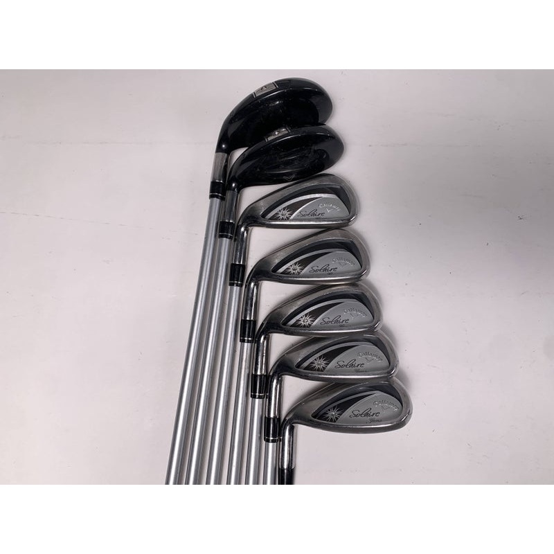 Callaway Solaire Gems Hybrid Iron Set 5-PW+SW 45g Ladies Steel Womens LH