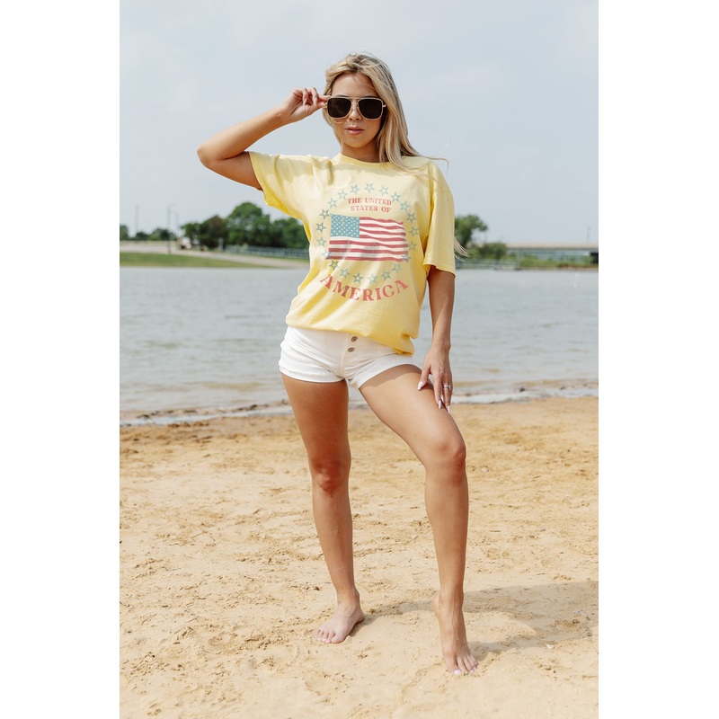 GRAND OLD FLAG GARMENT DYED BOYFRIEND TEE