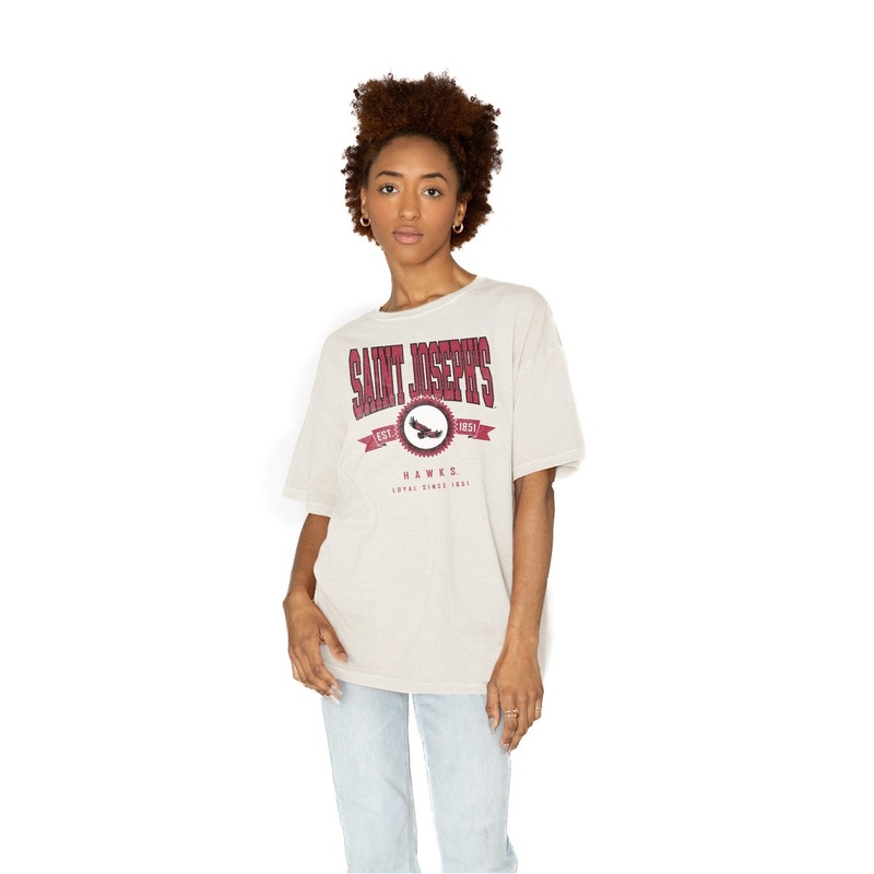 SAINT JOSEPH’S HAWKS Get Goin’ Oversized Crew Neck Tee