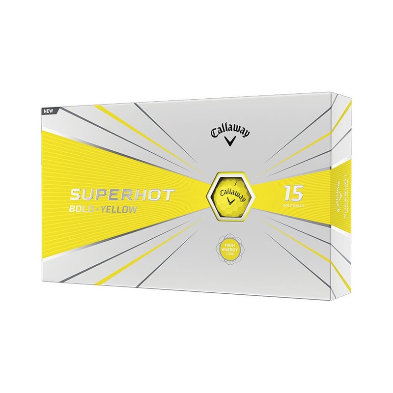 Callaway Superhot Bold Golf Balls – 15 Pack – Yellow
