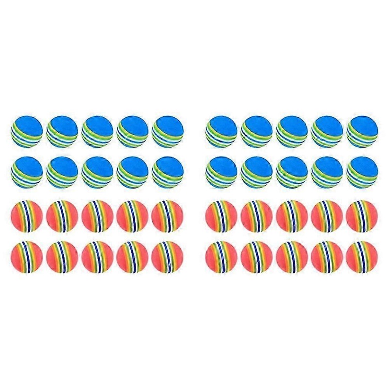 Golf BallsSoft Foam Garden Golf Balls Practice Sponge Rainbow Golf Balls