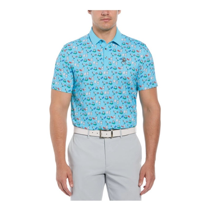 Original Penguin The Player All-Over Print Golf Polo