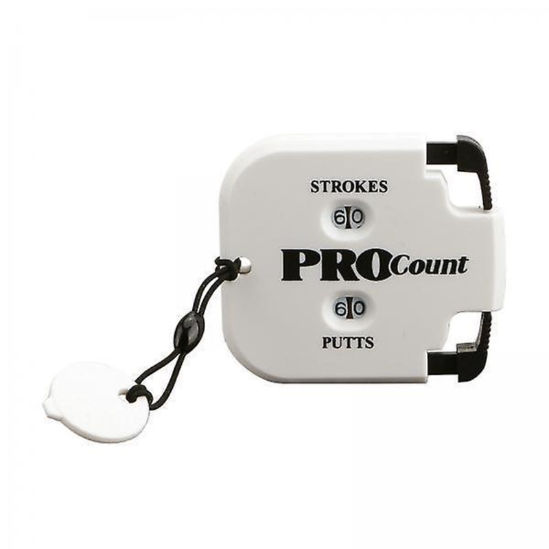 5xGolf Score Counter Key Chain Indicator Keeper Supplies Scorer white black