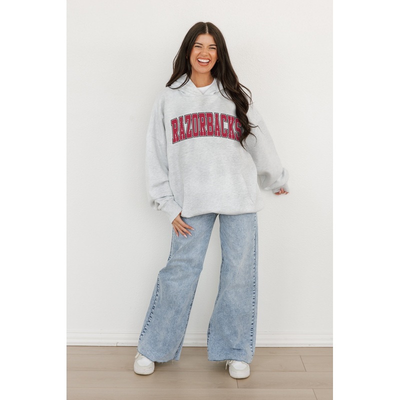 ARKANSAS RAZORBACKS Winning Look Oversized Hoodie By Madi Prewett Troutt