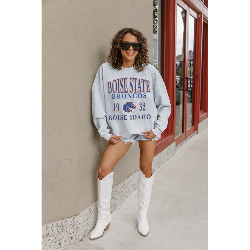 BOISE STATE BRONCOS Allegiance Fleece Drop-Shoulder Pullover