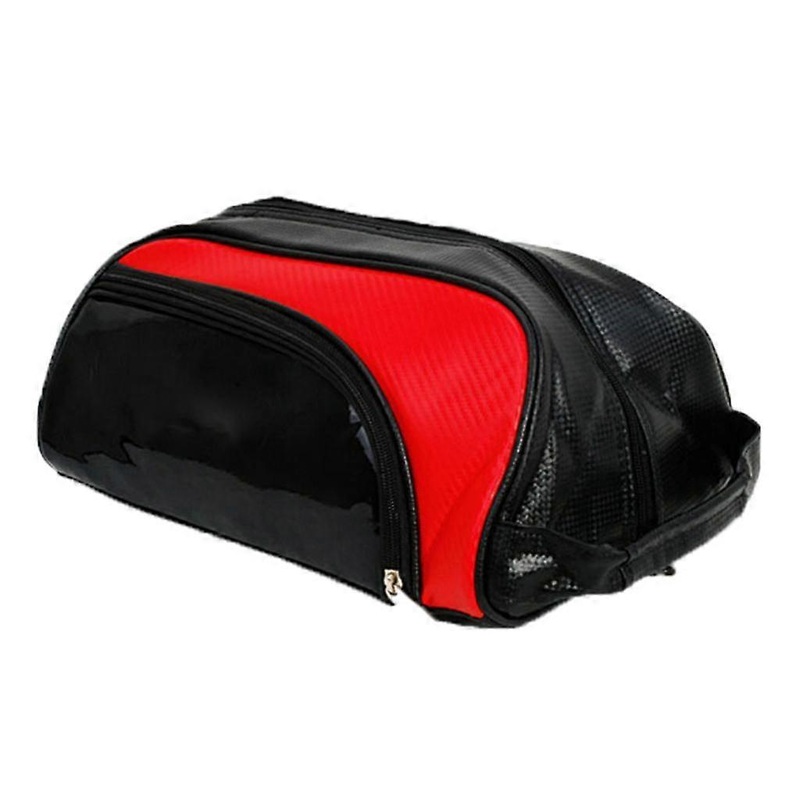 Portable Lightweight Golf Sport Shoes Bag Travel Case Organizer Red