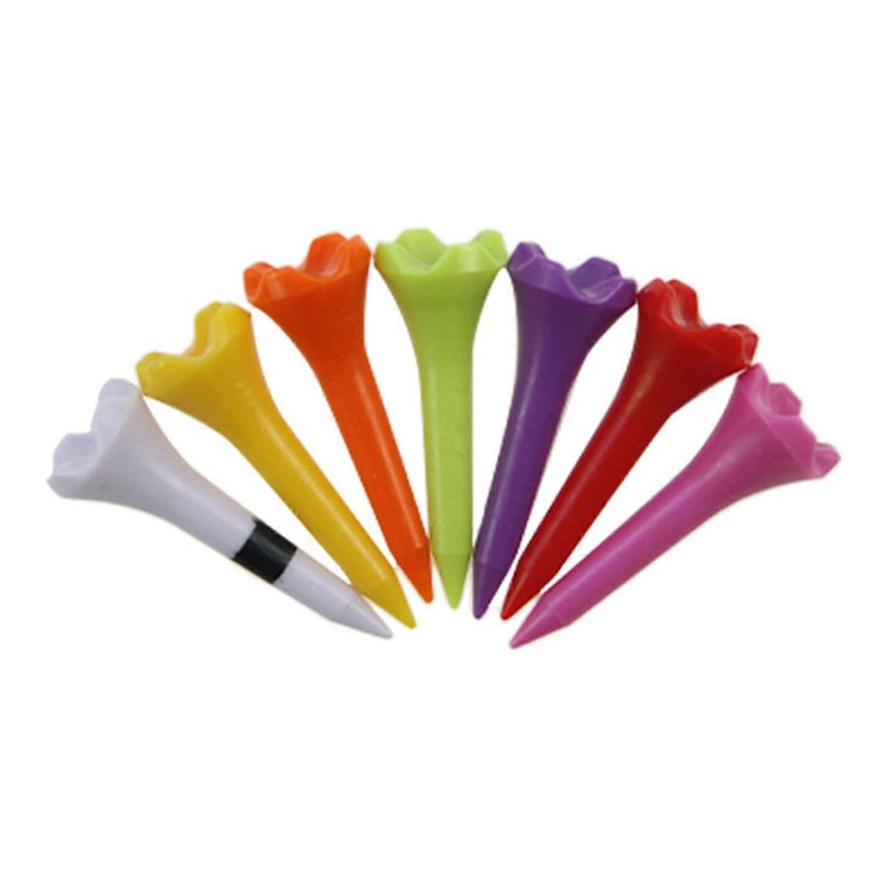 10Pcs 38/70/82MM Golf Tee Striped Height Adjustable Sharp Tip Plastic Golf Ball Holder Golf Training Aid Spike Kit Golf Accessories Golfer Gifts