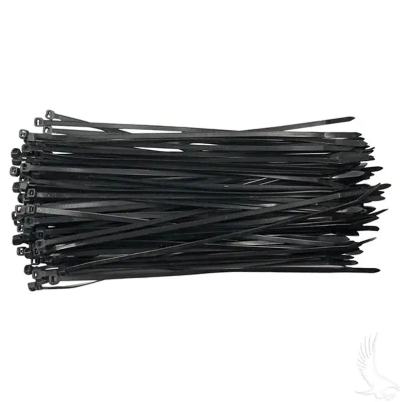Cable Ties, 40# 11 Black, BAG OF 100