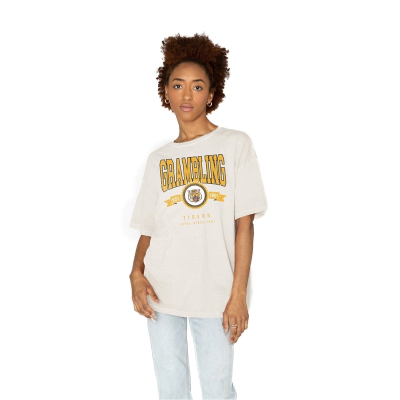 GRAMBLING STATE TIGERS Get Goin’ Oversized Crew Neck Tee