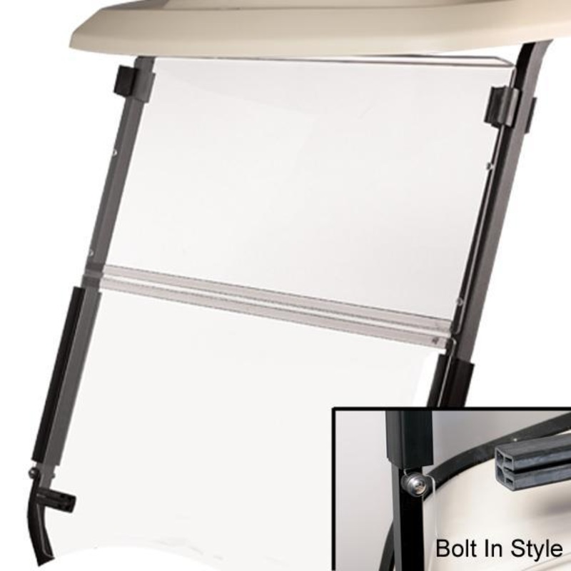 RedDot EZGO TXT Bolt Folding Clear Windshield (Years 1994.5-2013) PN# 6016