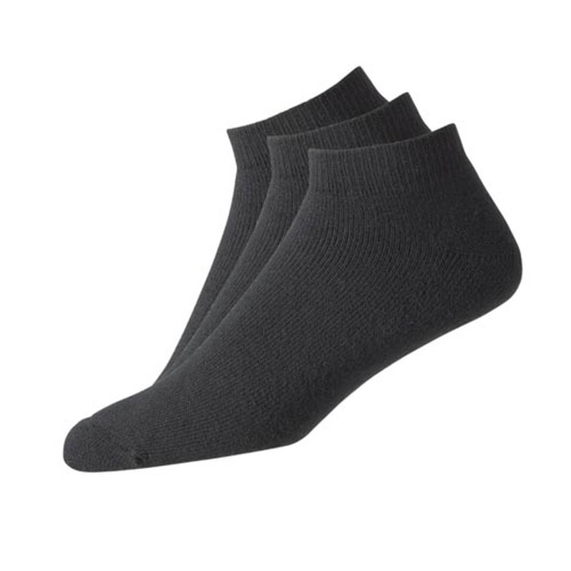 FootJoy ComfortSof Sport Sock – 3 Pack – Black
