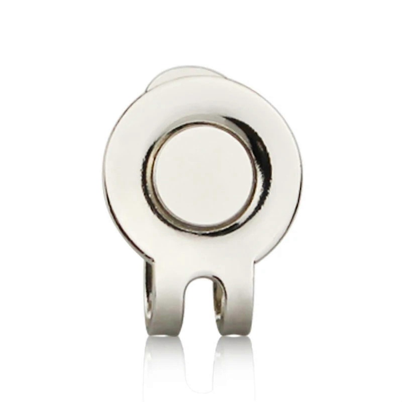 Golfballmarker Hutclip – 2 Pack Magnetic Alloy Golf Cap Clip Holder with Golf Marker for Caps and Hats