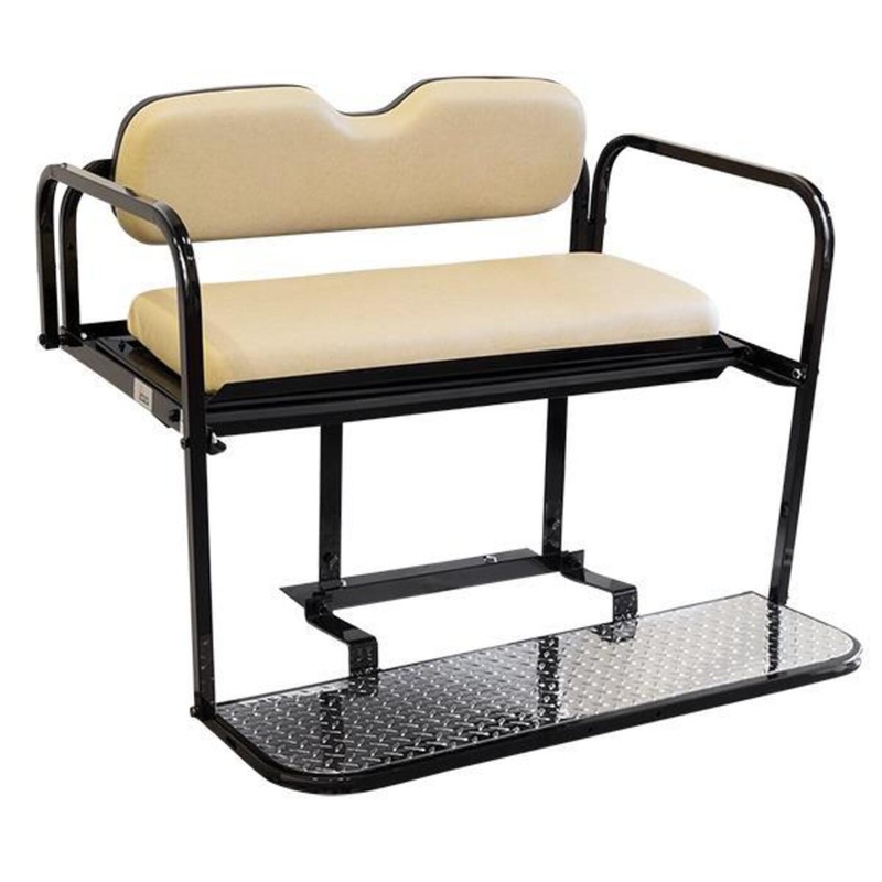 GTW Mach 2 Aluminum Club Car Precedent Buff Rear Flip Seat (Fits 2004-Up) PN# 18129