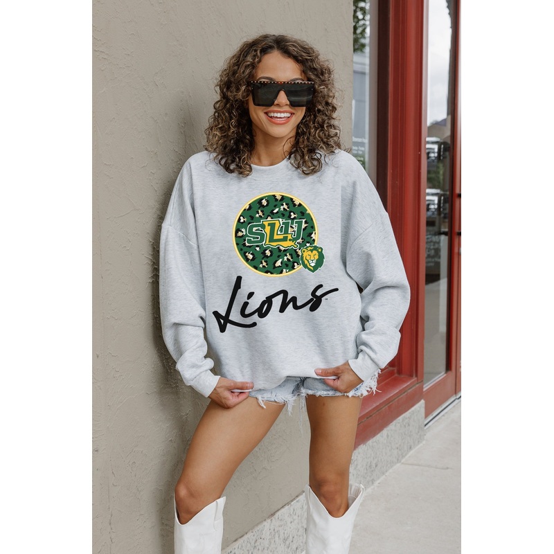 SOUTHEASTERN LOUISIANA LIONS Going Wild Fleece Drop-Shoulder Pullover