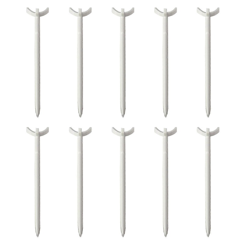 10Pcs 3-Prong Plastic Golf Tees Reduce Friction & Resistance Professional Golf Driver Tees Curved Serving Pins Practice Training Golf Ball Holder Golf