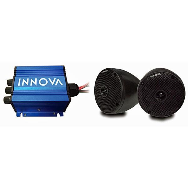 INNOVA 2 Cone and 2-Channel Mini-Amp with Bluetooth (Universal Fit) PN# 13-013