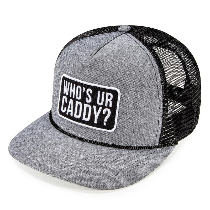 Pukka Who’s Ur Caddy Hat|Black Oxford Chambray Black|Royal Oxford Chambray White