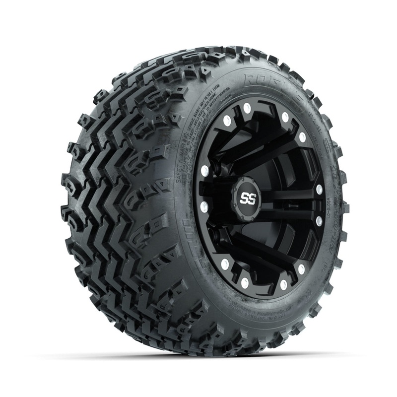 GTW Specter Matte Black 10 in Wheels with 18×9.50-10 Rogue All Terrain Tires  Full Set