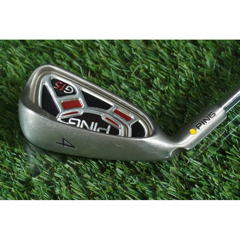 PING G15 4 IRON AWT STEEL STIFF FLEX YELLOW DOT LEFT HANDED LH ~ L@@K!!